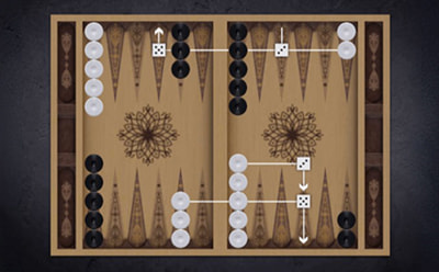 Mutări diferite în funcție de rezultatul zarurilor