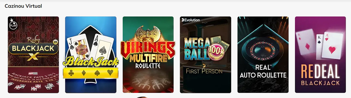 Secțiunea Cazinou Virtual de la Luck Casino
