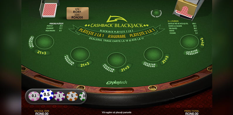 Blackjack Cashback Demo