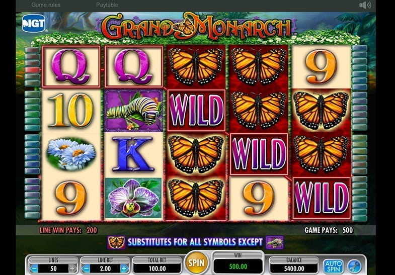 Grand monarch slot demo