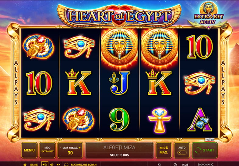 Heart of Egypt slot Novomatic