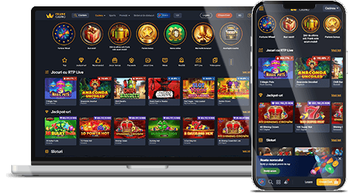 Site-ul Frank Casino pe desktop și mobil