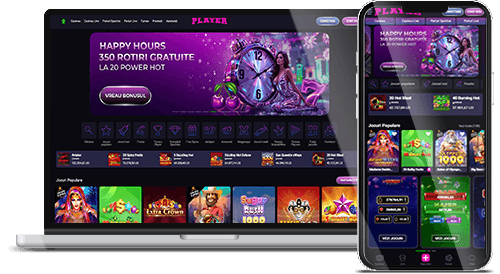 Site-ul cazinoului Player pe desktop și mobil