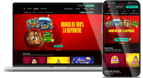 Site-ul cazinoului PokerStars pe desktop și mobil