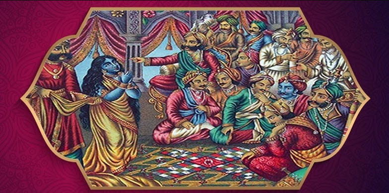 Mahabharata Kauravas și Pandavas joc cu zaruri