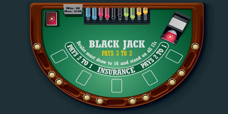 Dispunerea mesei de blackjack 